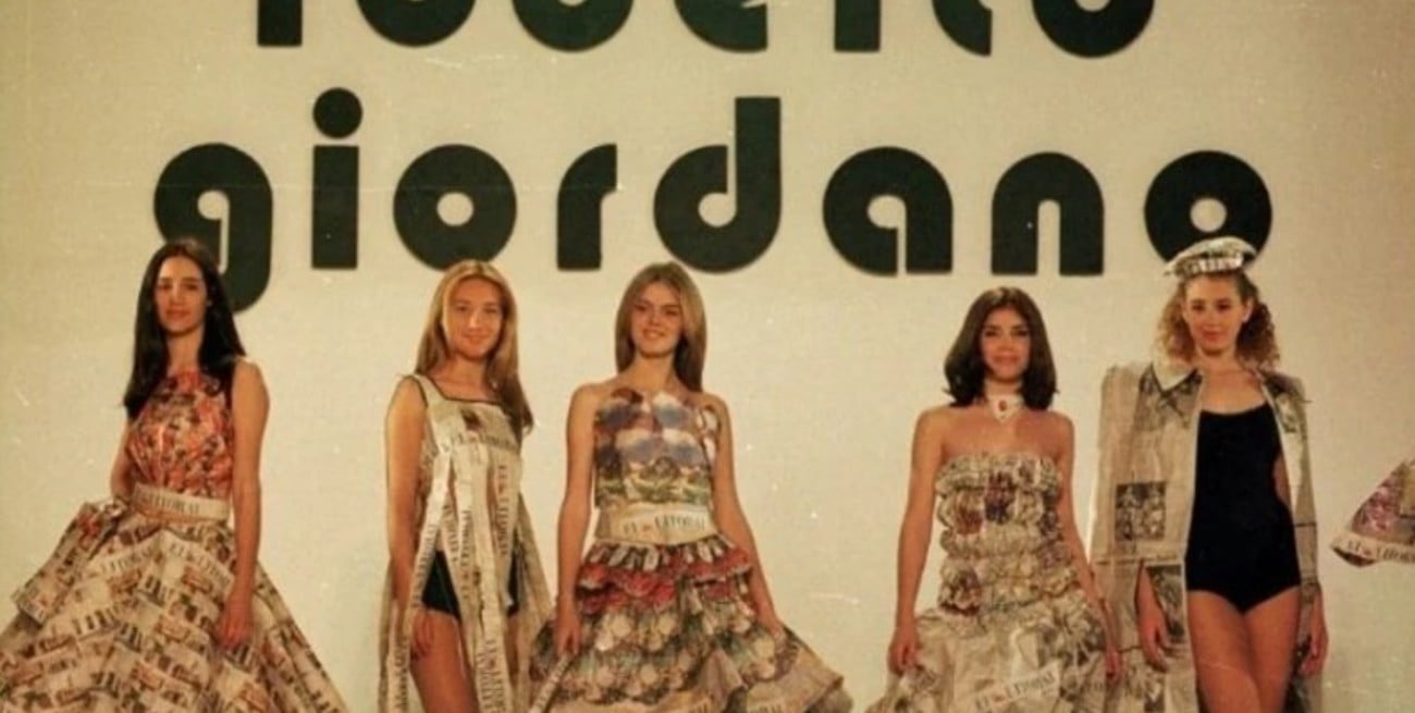 La noche que "El Litoral" desfiló con Roberto Giordano