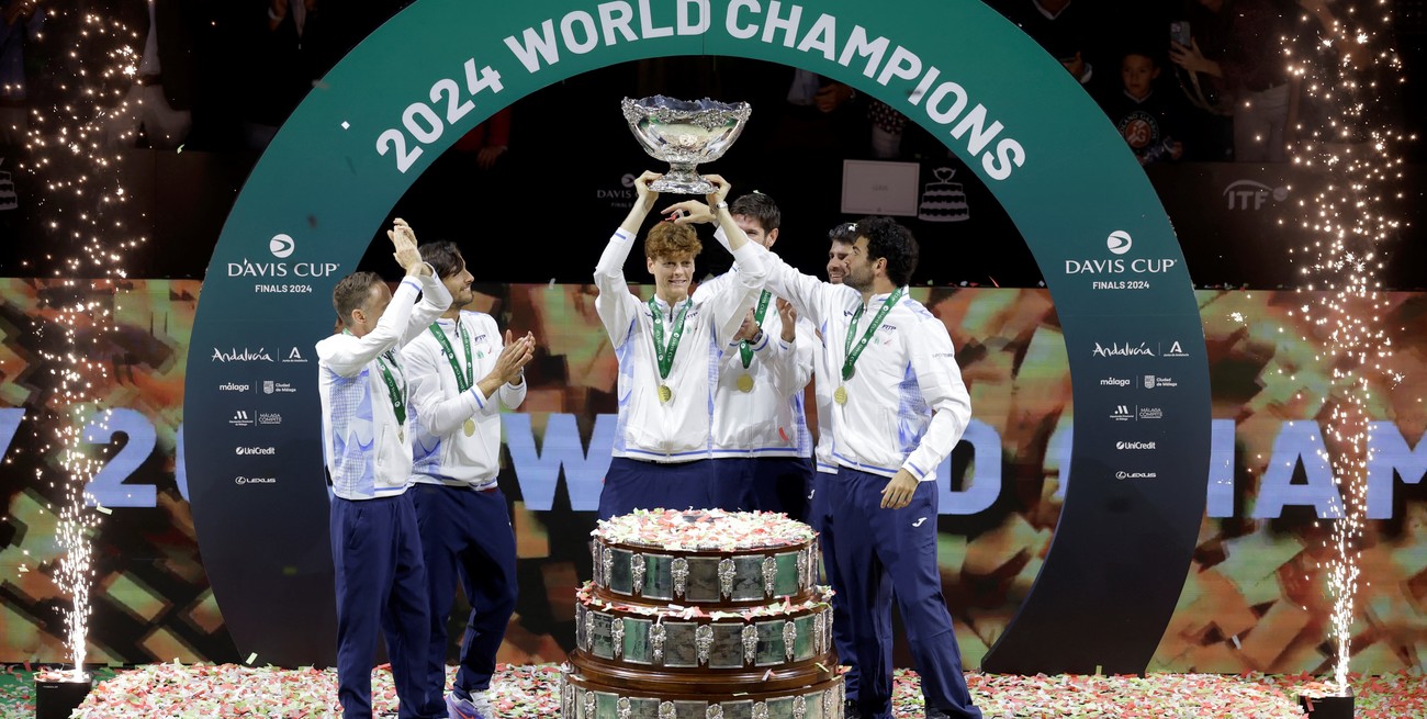 Copa Davis: Italia bicampeón de la mano de Sinner