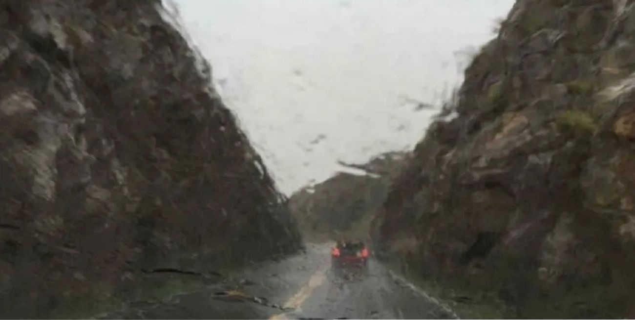 Temporal: cortaron el camino de las Altas Cumbres y la ruta 28 por desmoronamiento