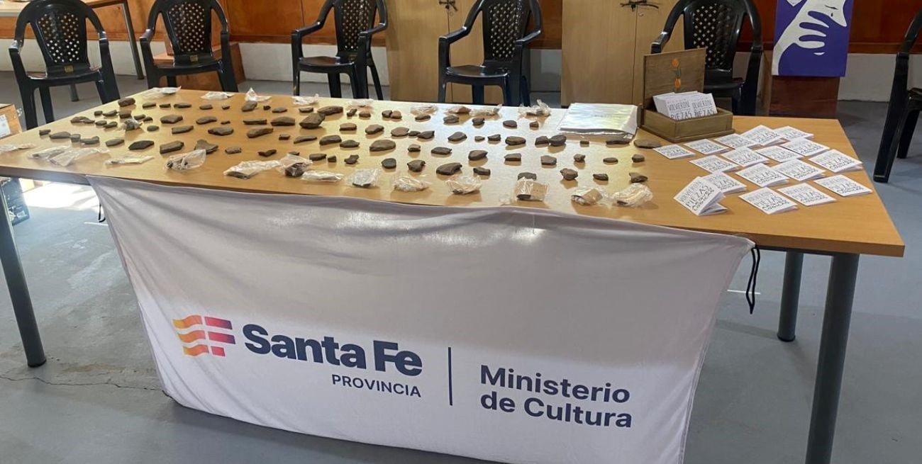 La Universidad Nacional de Rosario restituyó piezas arqueológicas a la
localidad de Monje