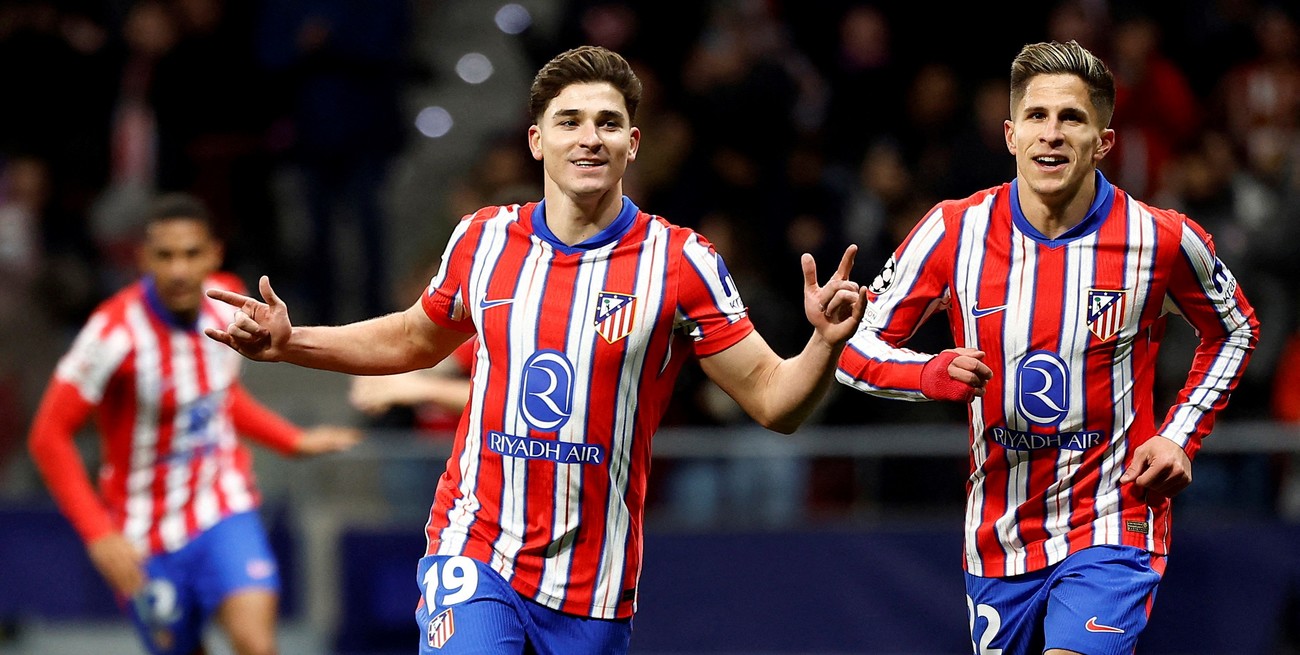 El Atlético Madrid ganó con un golazo de Julián Álvarez