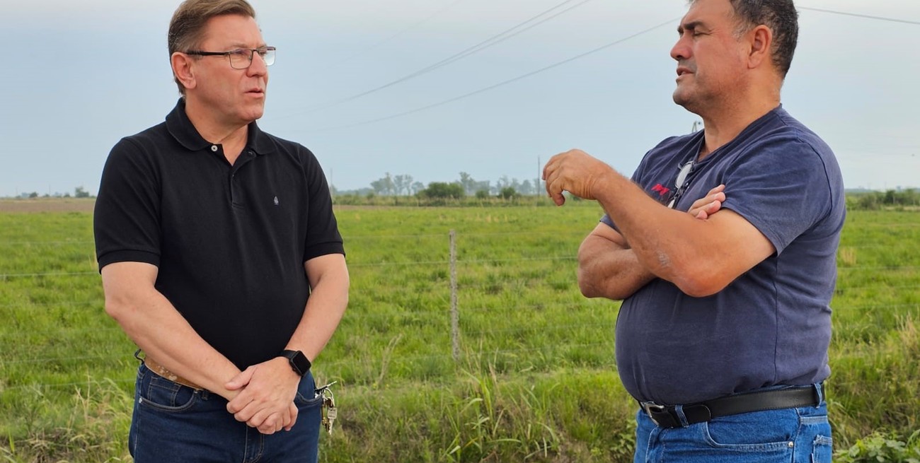 Borla visitó localidades del centro del departamento San Justo