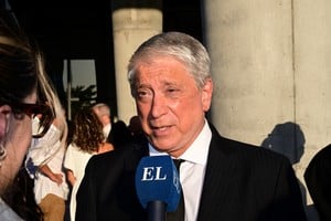 El presidente de OSPAT, Carlos Felice, participó de la ceremonia de inauguración del nuevo edificio de El Litoral Créditos:Flavio Raina