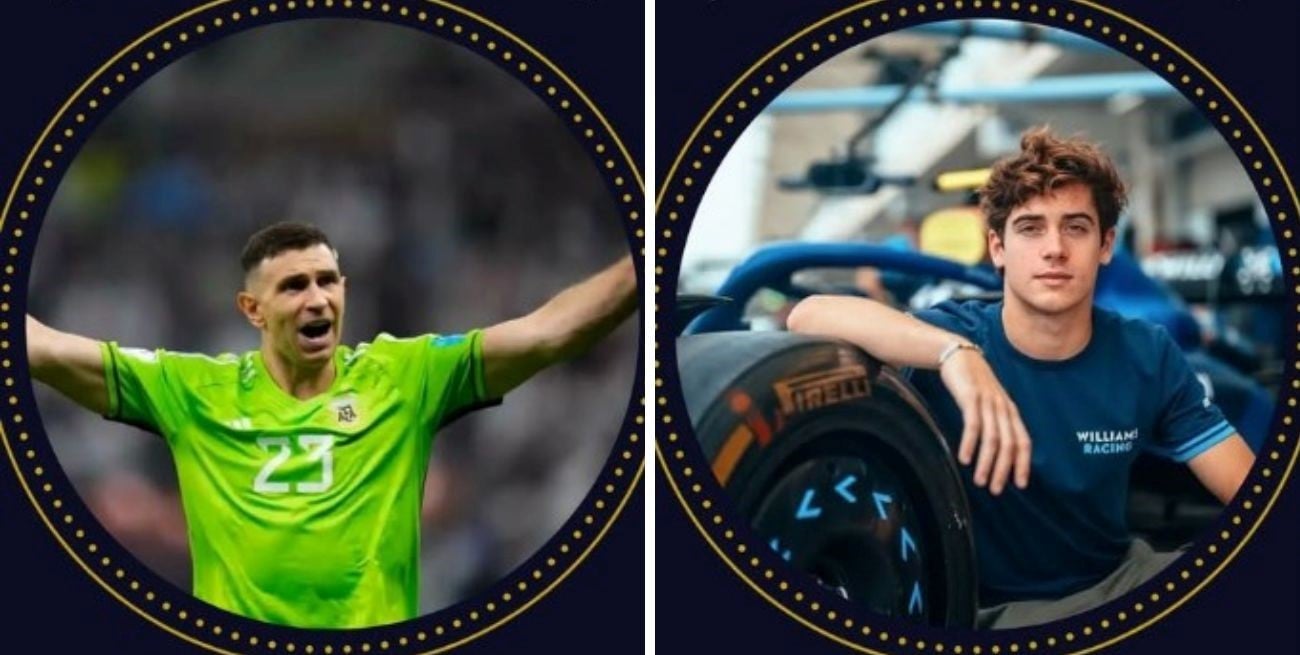 Emiliano "Dibu" Martínez y Franco Colapinto ganaron el Olimpia de Oro 2024