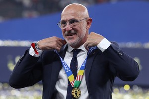 Luis de la Fuente, técnico de España. Foto: REUTERS