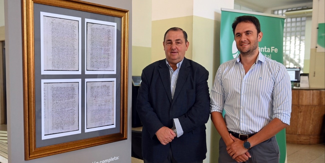 De España a Santa Fe: presentaron el acta completa de la fundación de la ciudad en el Palacio Municipal