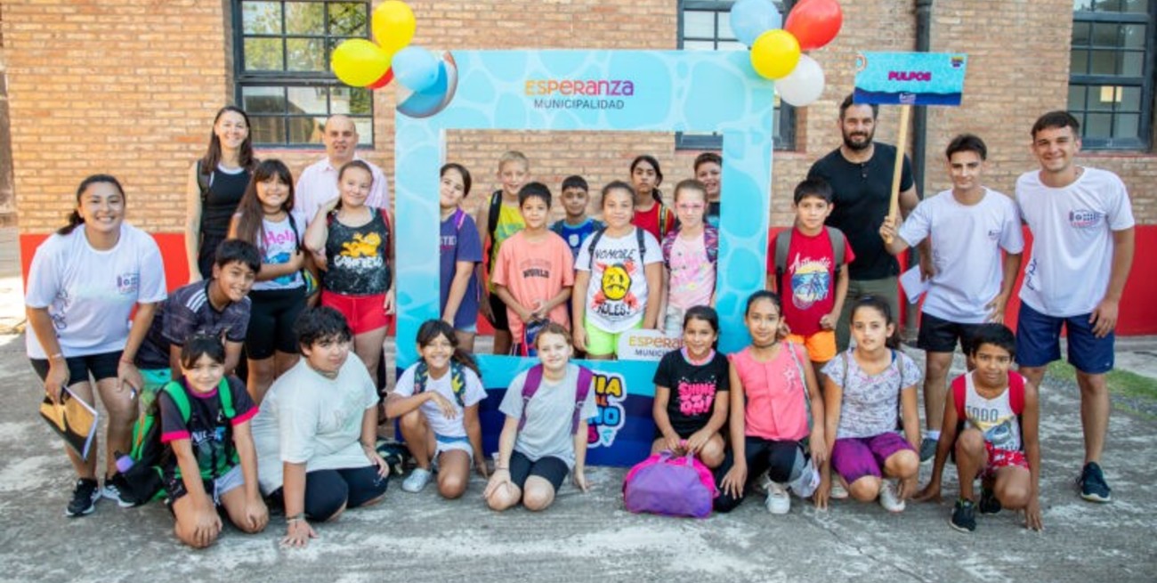 Con cerca de 400 niños comenzó la temporada de verano en Esperanza