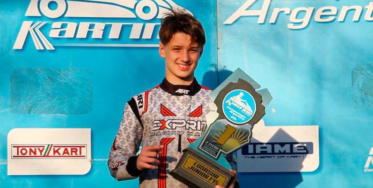 Teo Schropp, la promesa argentina de 15 años que disputará la Fórmula 4 de Italia