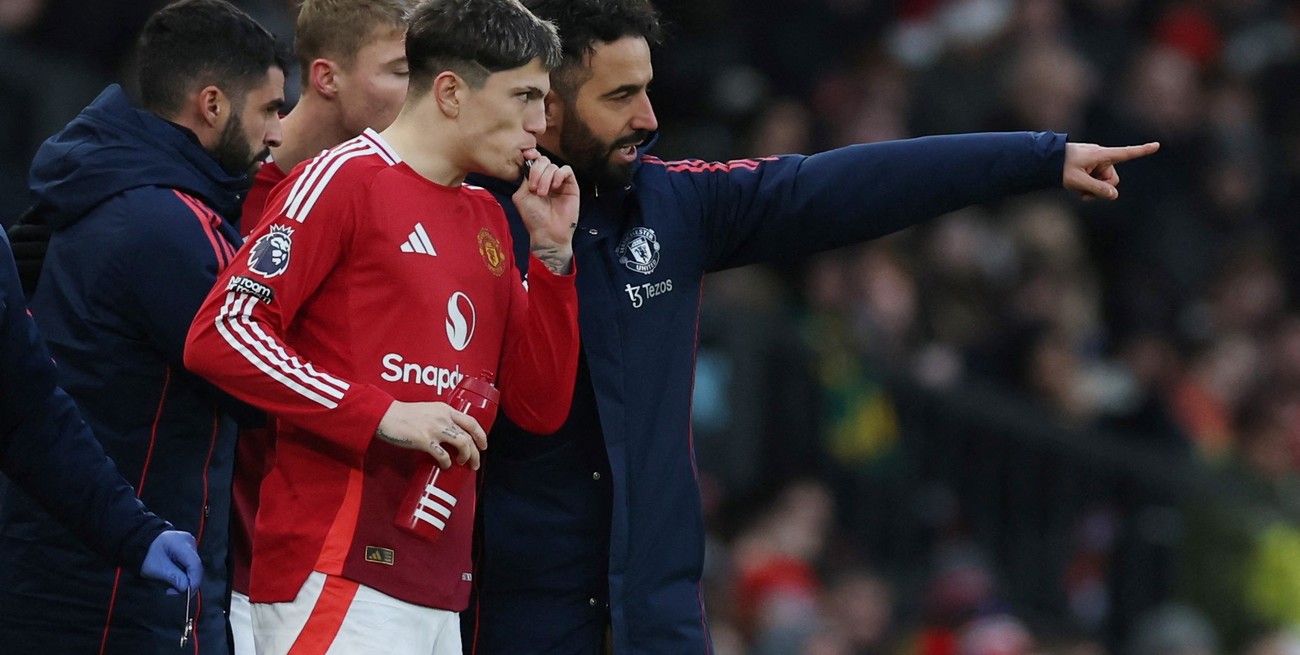 Alejandro Garnacho, en la mira del Napoli como reemplazo de Kvaratskhelia