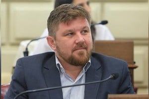 Pablo Pinotti, anfitrión de los jóvenes socialistas en Sunchales.