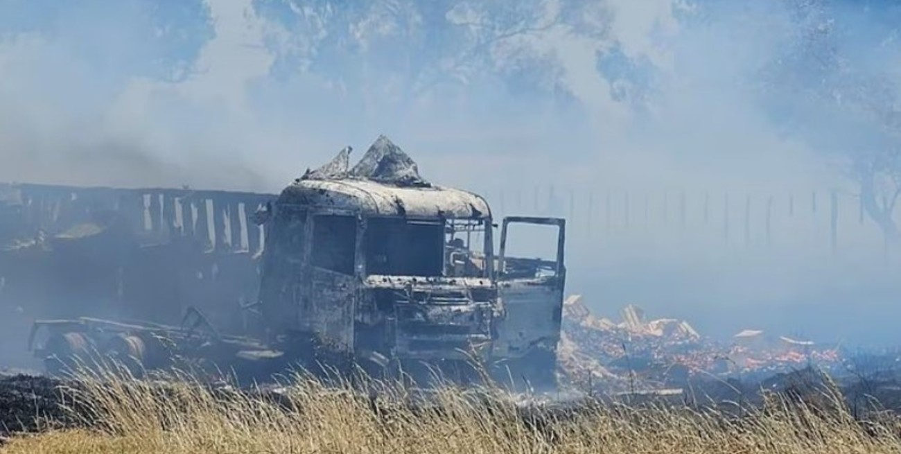 Murió el hombre que había quedado atrapado en un camión por el choque múltiple sobre la Ruta 7