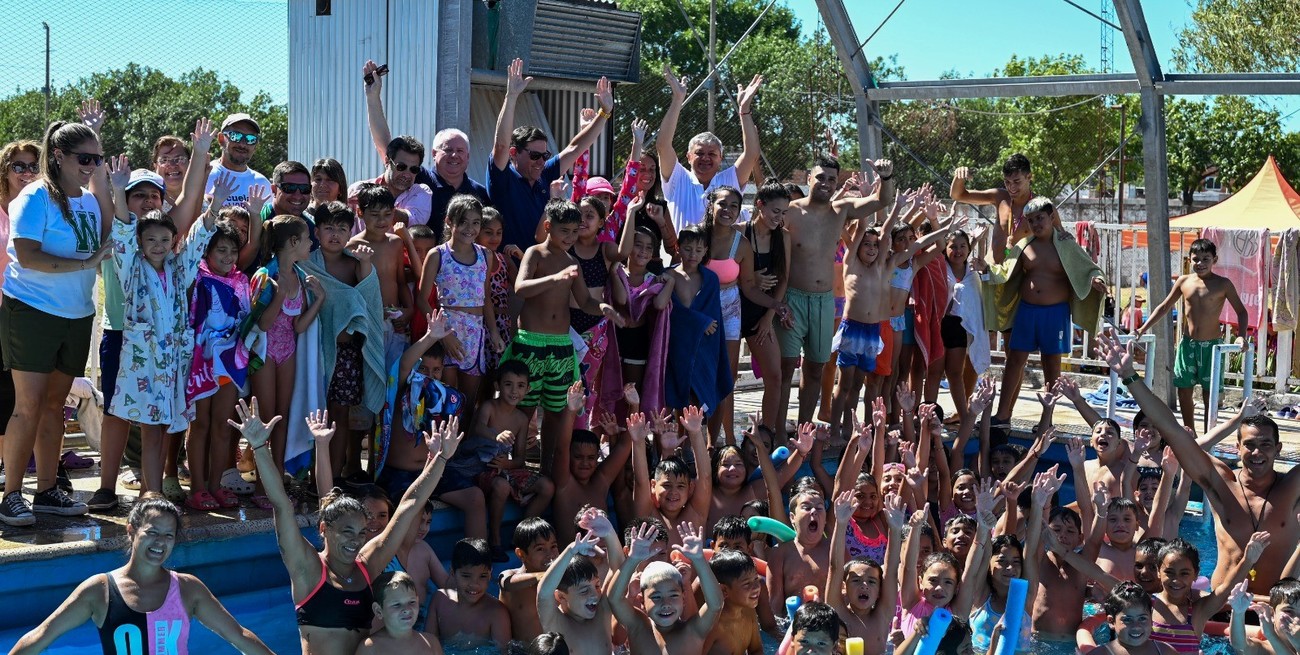 Goity recorrió las Escuelas de Verano en Villa Gobernador Gálvez