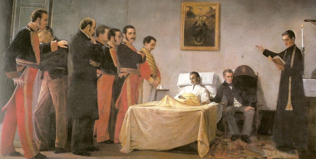 El pintor que imaginó los últimos momentos de Simón Bolívar
