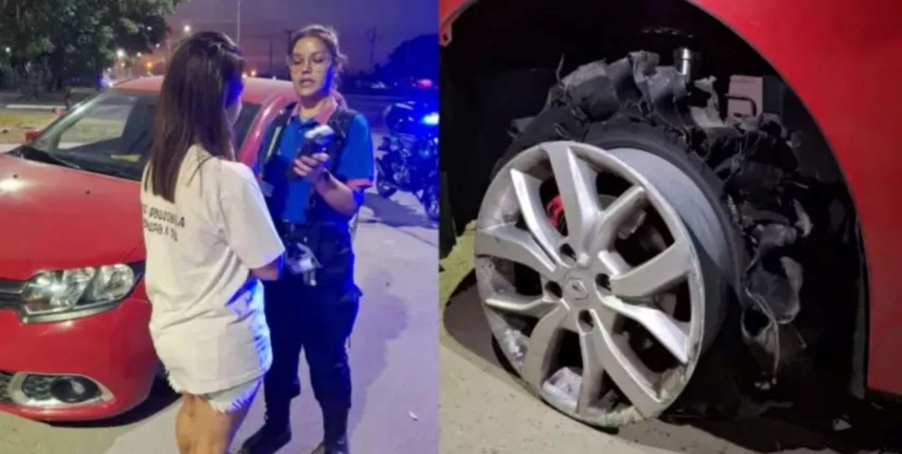 Conducía ebria, fue detenida tras una persecución y destrozó la comisaría