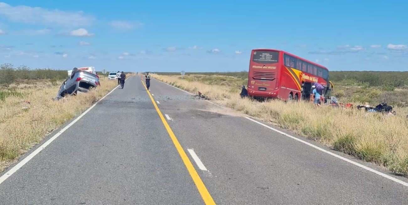 La Pampa: cinco muertos tras un choque frontal entre una camioneta y un micro 