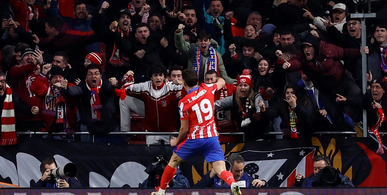 Julián Álvarez, el héroe del Atlético de Madrid ante Bayer Leverkusen