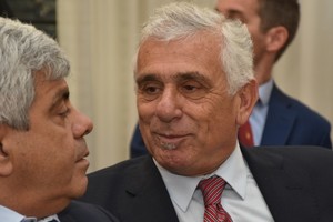 Somaglia junto a Baclini. Foto: Flavio Raina | El Litoral