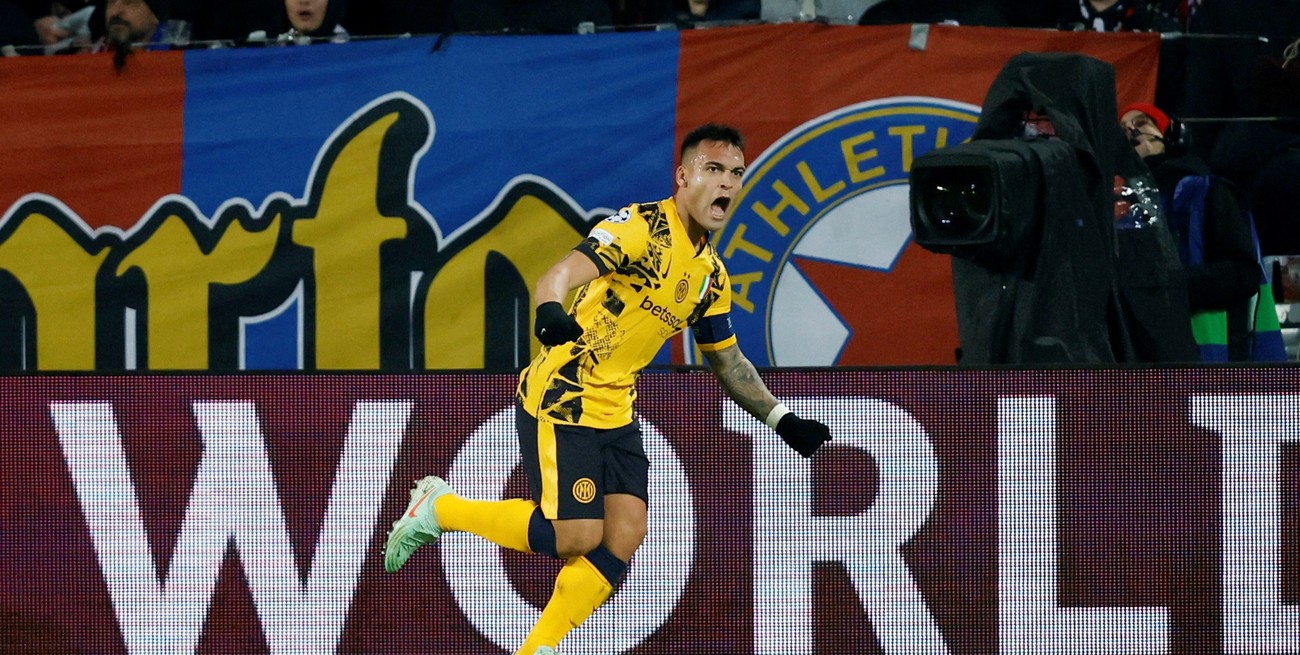 Lautaro Martínez le dio la victoria al Inter de Milán sobre el Sparta Praga y puso en pie en octavos de final