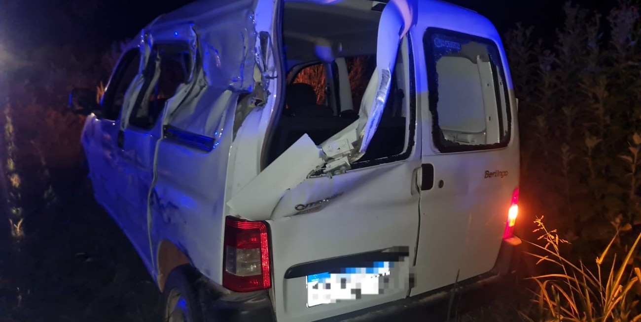 Fuerte choque en ruta 11, a la altura de Nelson: dos lesionados