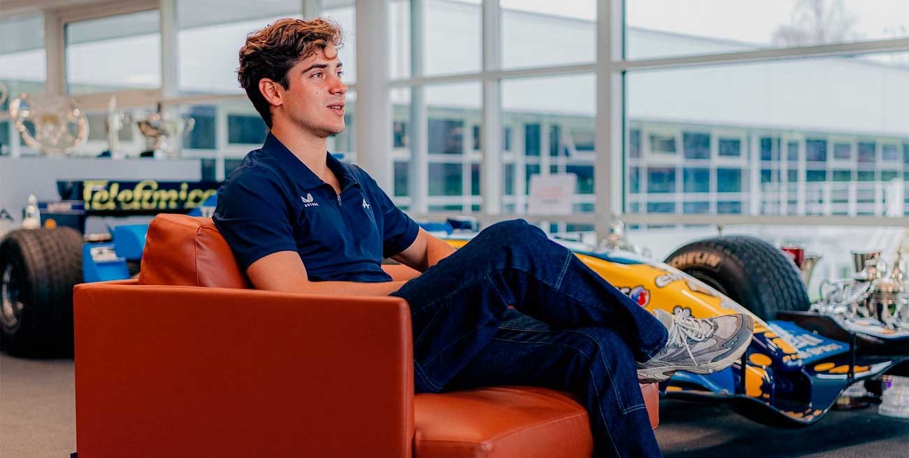 "Bienvenido a Enstone, Franco", Colapinto y su primer día en Alpine