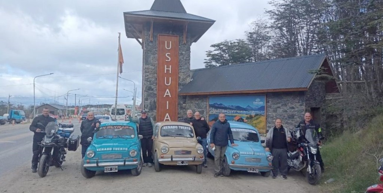 Aventura en fititos: seis amigos unieron Venado Tuerto con Ushuaia