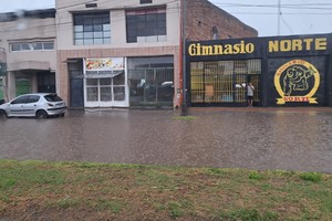 Así estaba Blas Parera este martes a primera hora de la mañana, tras los aproximadamente 16 mm de lluvia.