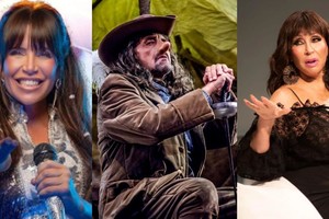 Florencia Peña, protagonista de “Mamma Mia!”; Gabriel “Puma” Goity, figura de “Cyrano”; y Moria Casán, una de las estrellas de “Brujas”: tres de las obras con más nominaciones. Fotos: Gentileza producción