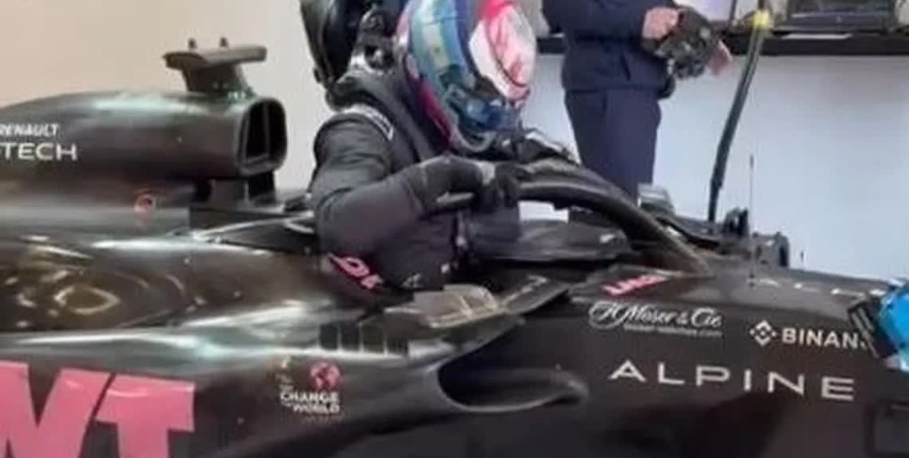 Franco Colapinto se subió por primera vez a un auto de Alpine