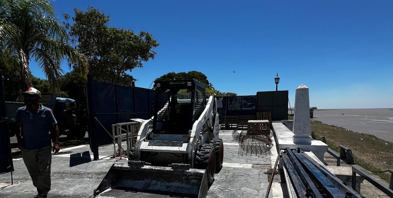Reparan el Paseo de los Pescadores de la Costanera de Santa Fe