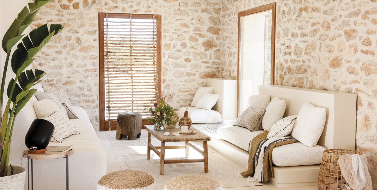 Dale a tu hogar un diseño mediterráneo con colores y texturas naturales