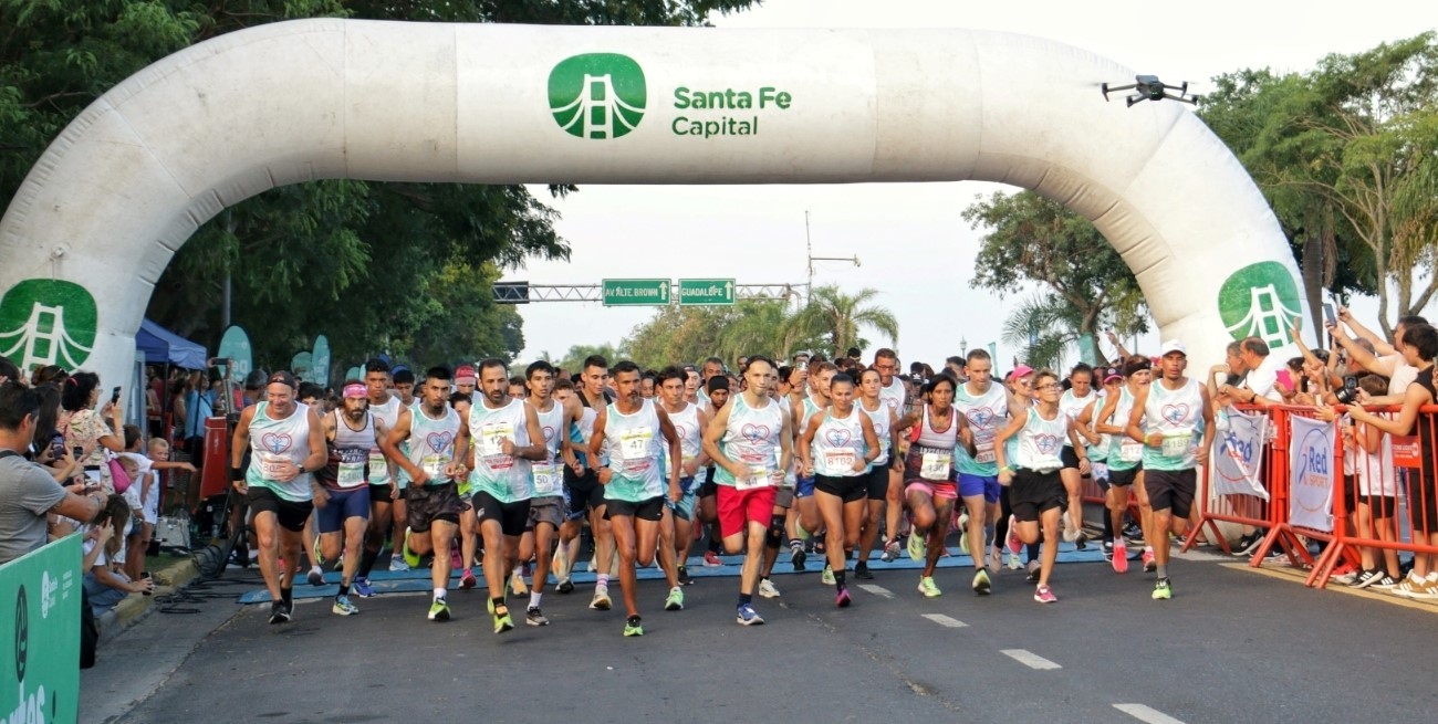 "Santa Fe corre por tu corazón": un evento solidario que emocionó a toda la región