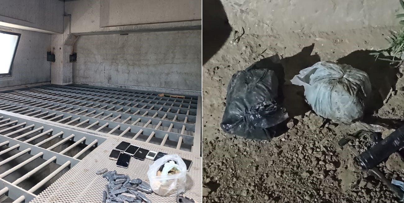 Cárcel de Las Flores: el Servicio Penitenciario halló más "panes" de marihuana y los gendarmes más de 1.200 "chuzas"