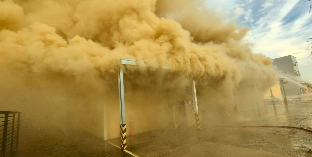 Incendio en un depósito del predio del Conicet Santa Fe