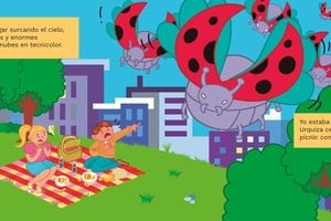 “La invasión de las vaquitas de San Antonio gigantes” se presenta en una edición completamente a color. Foto: Gentileza