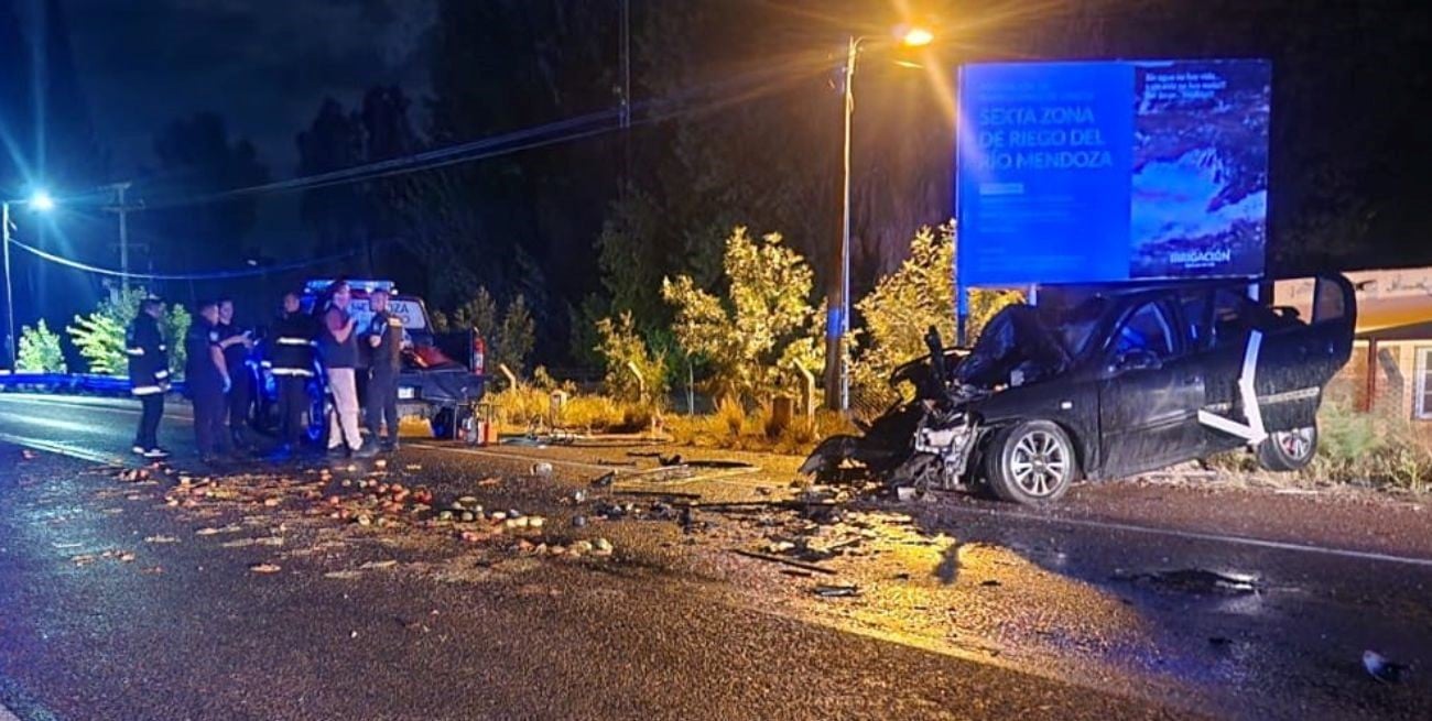 Madre e hija murieron en un choque frontal en Mendoza