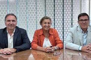 Horacio Ferreyra (Córdoba), Alicia Fregonese (Entre Ríos) y José Goity (Santa Fe). Foto: GSF.