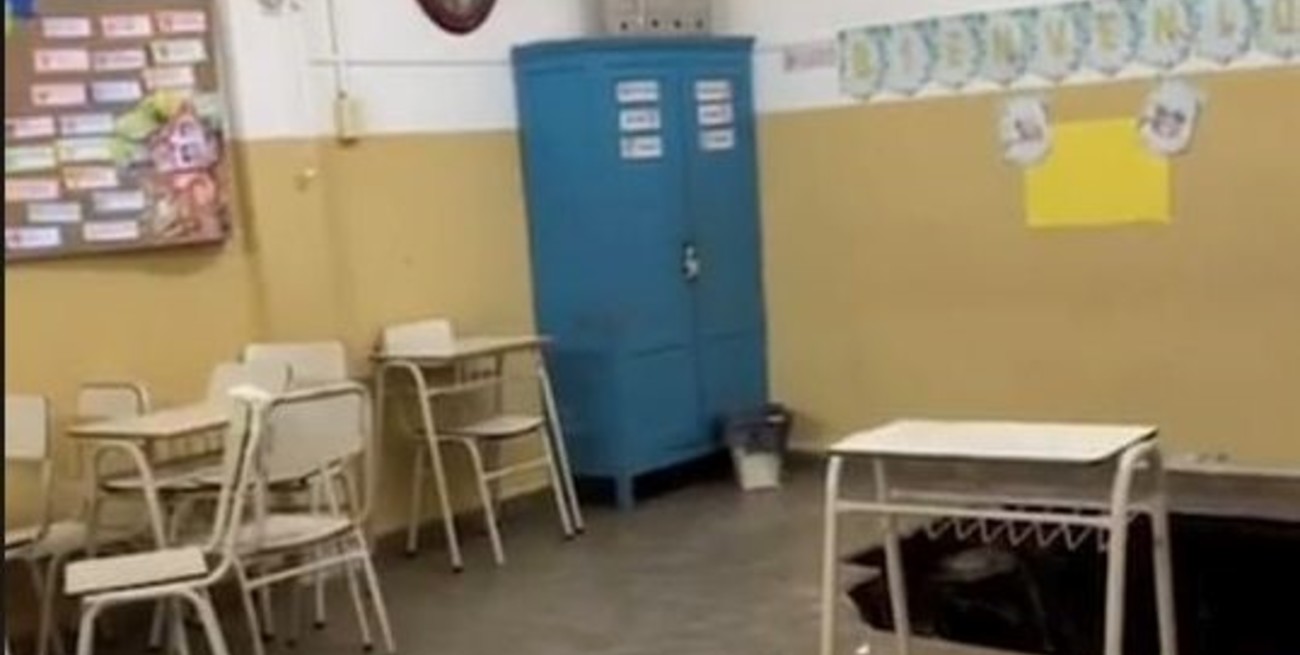 Provincia y la Municipalidad de Sunchales iniciaron la reparación del socavón de la Escuela Ameghino 