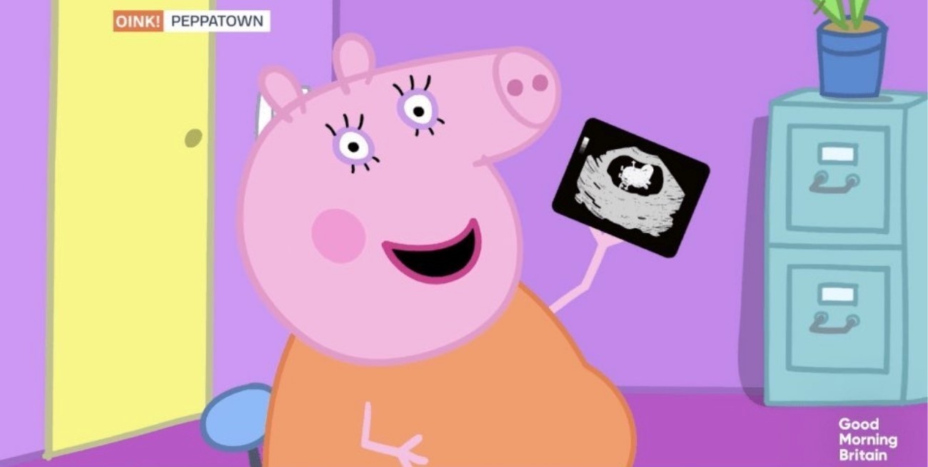 Mamá Cerdita está embarazada en "Peppa Pig"