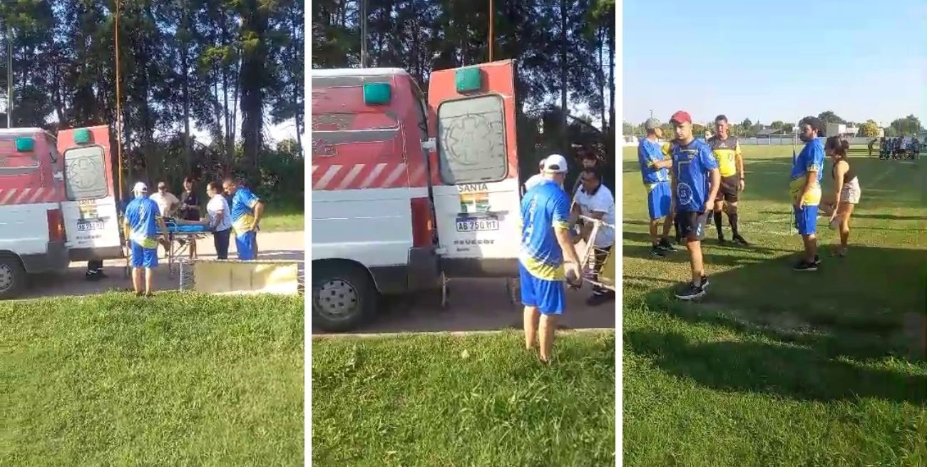 Video: dos nenes se descompensaron por el calor y suspendieron un partido