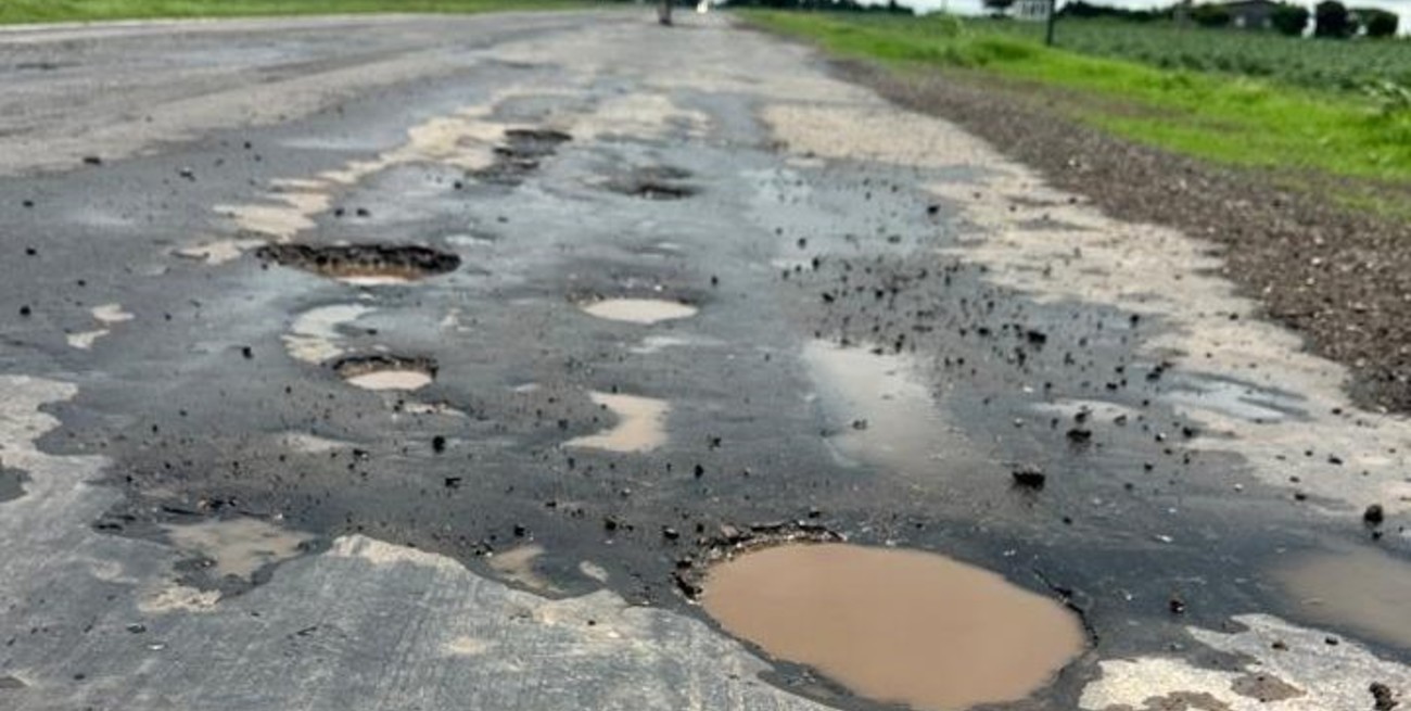 Preocupa el grave estado de la Ruta Nacional 178 en Villa Eloísa