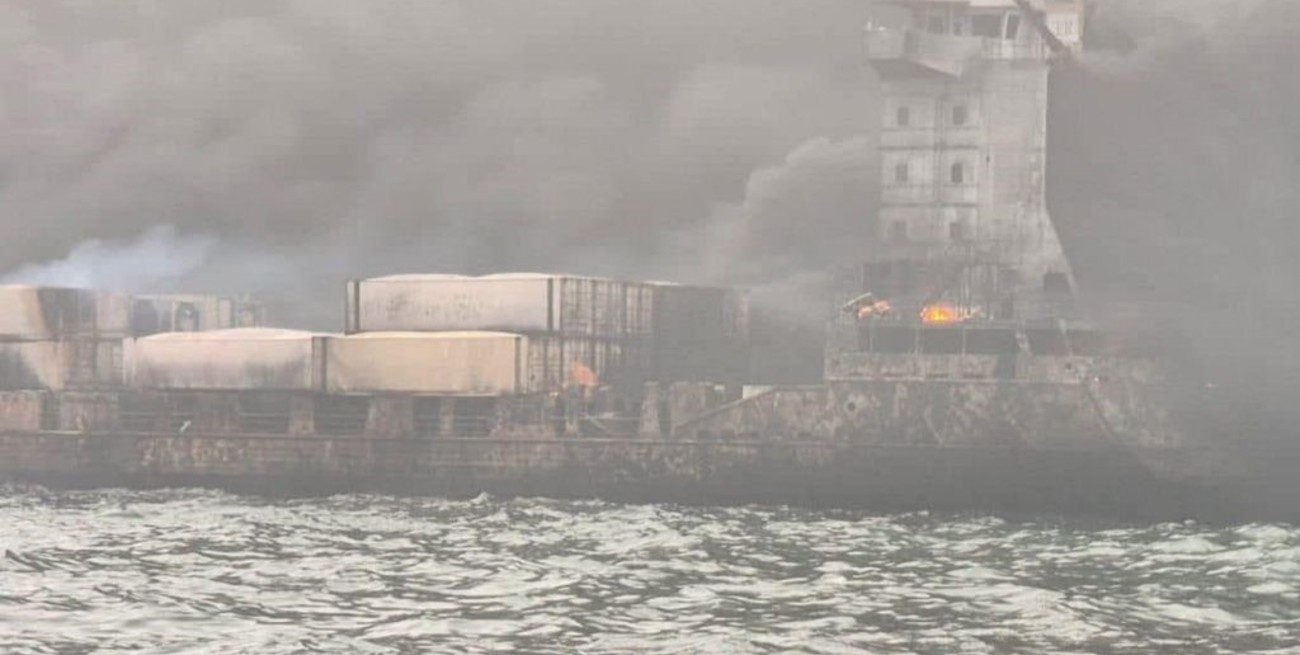 Un buque de carga y un petrolero chocan en el Mar del Norte