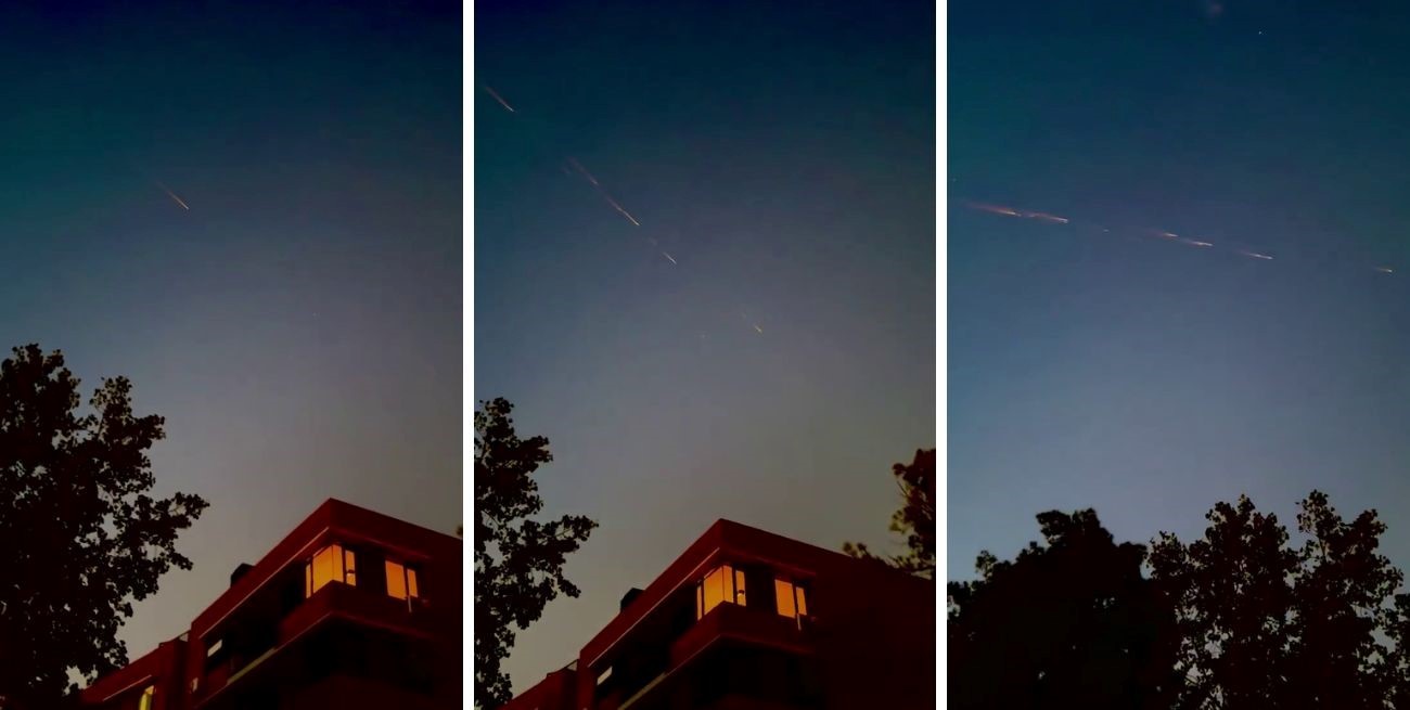 Video: un misterioso fenómeno estelar sorprendió a Santa Fe y Entre Ríos