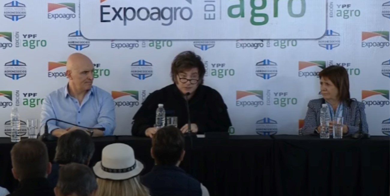 Milei presente en el cierre de la Expoagro: "La moneda para el campo podría ser la soja"