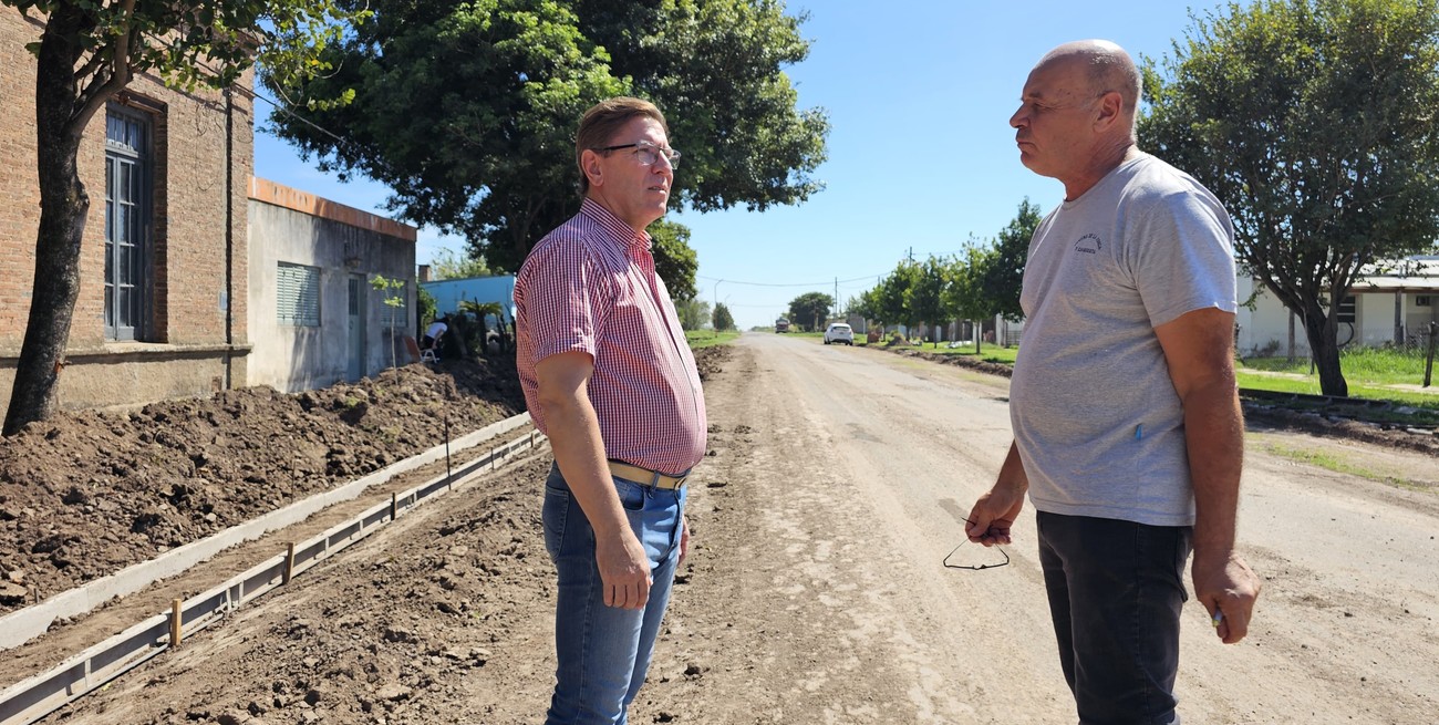 Borla destacó el avance de la obra pública en localidades del norte de San Justo
