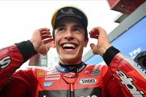 Los hermanos Marquez -Marc en la foto- máximos favoritos para la carrera del domingo.