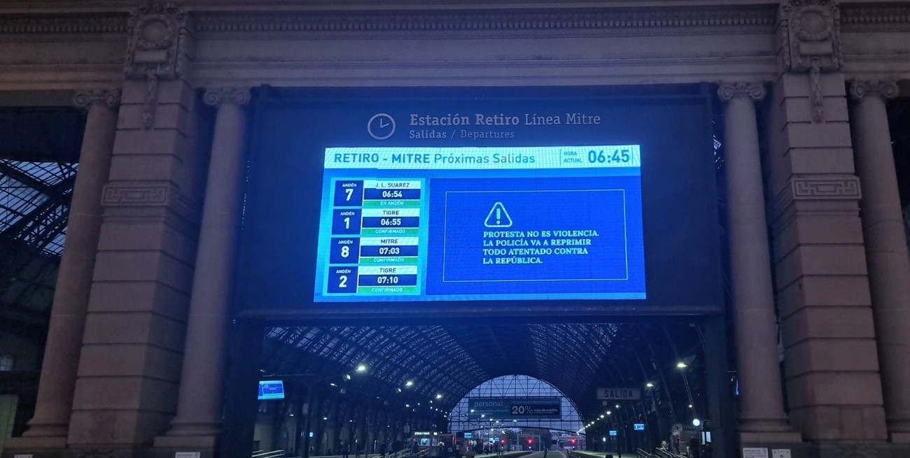 Previa a la manifestación: el Congreso se encuentra vallado y el gobierno advirtió en trenes