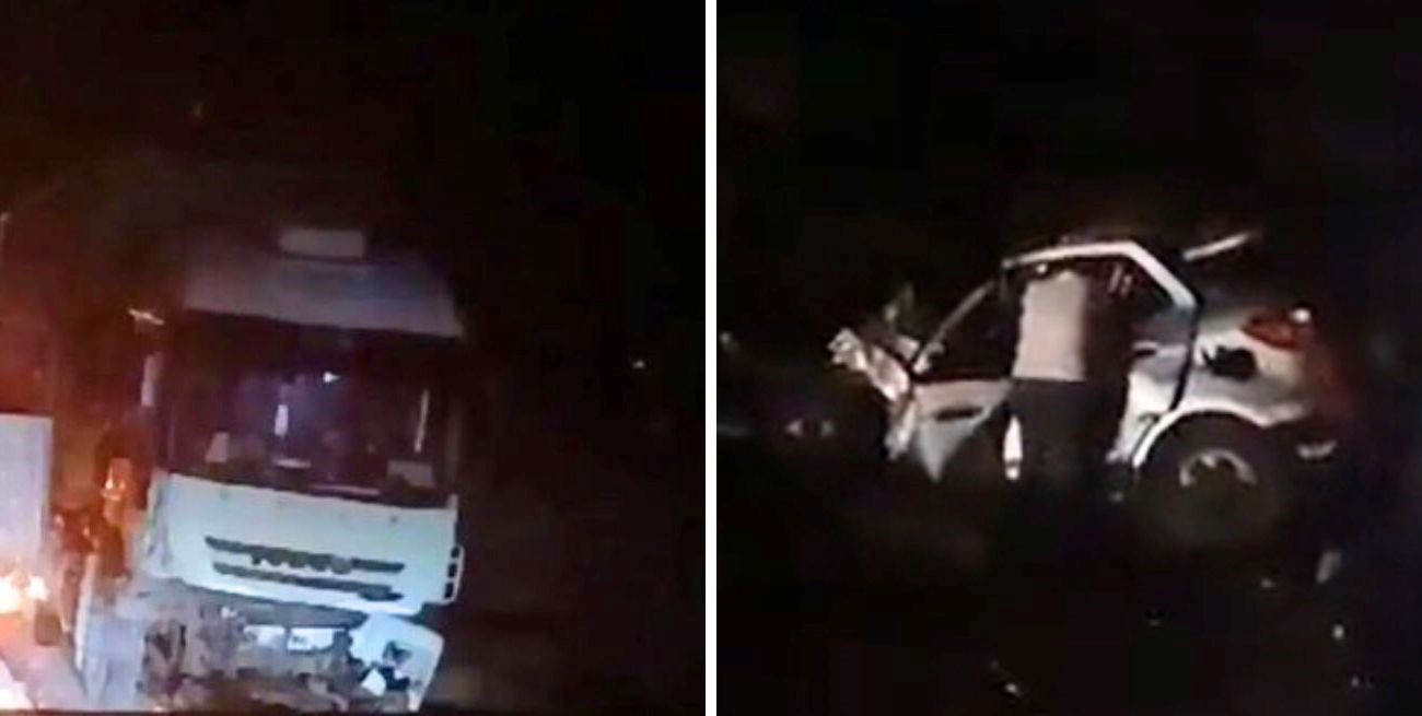 Fallecieron dos personas en un choque frontal entre camión y camioneta en Mendoza