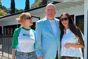 En familia, Willis celebró su cumpleaños.