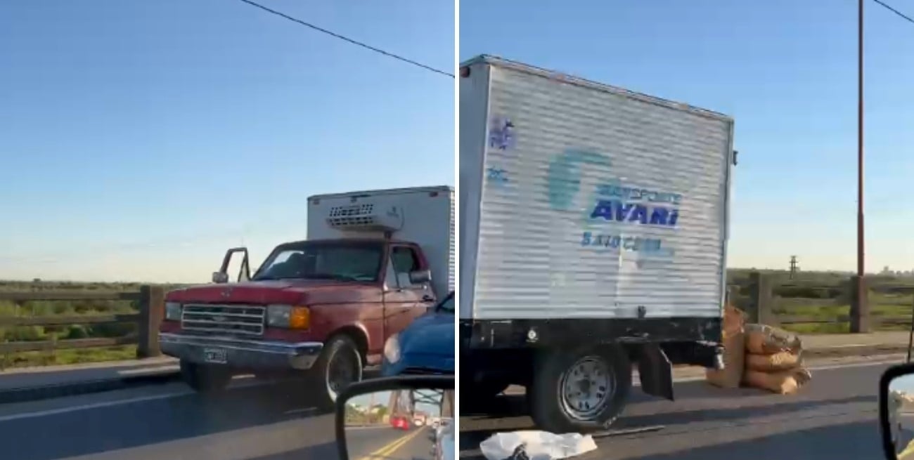 Demoras sobre el Puente Carretero entre Santa Fe y Santo Tomé por un camión detenido