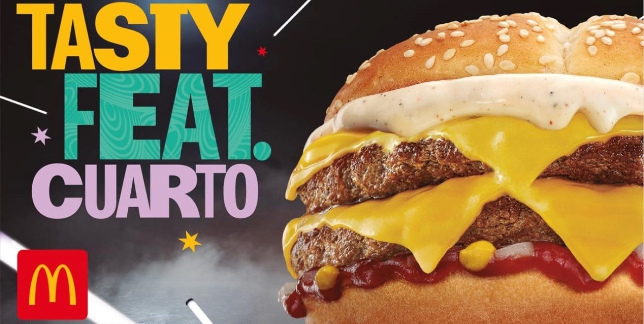 McDonald's presenta su nueva hamburguesa Tasty Feat Cuarto, la fusión de dos de sus éxitos en Argentina